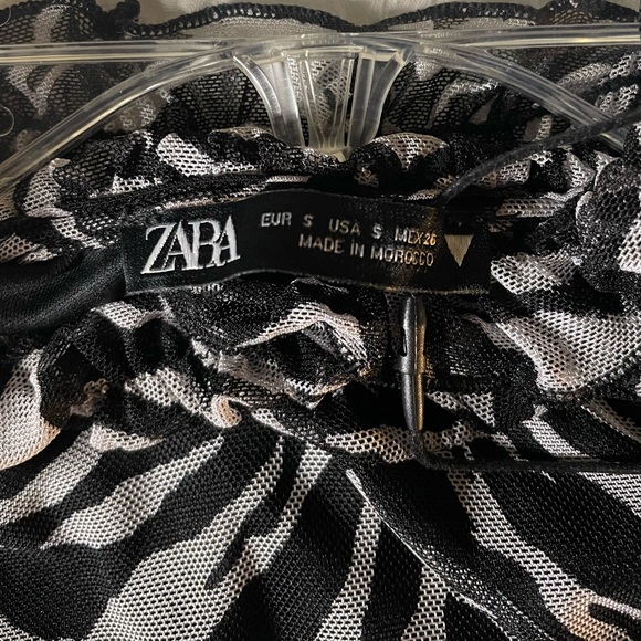Zara zebra print dress size small - Picture 3 of 6